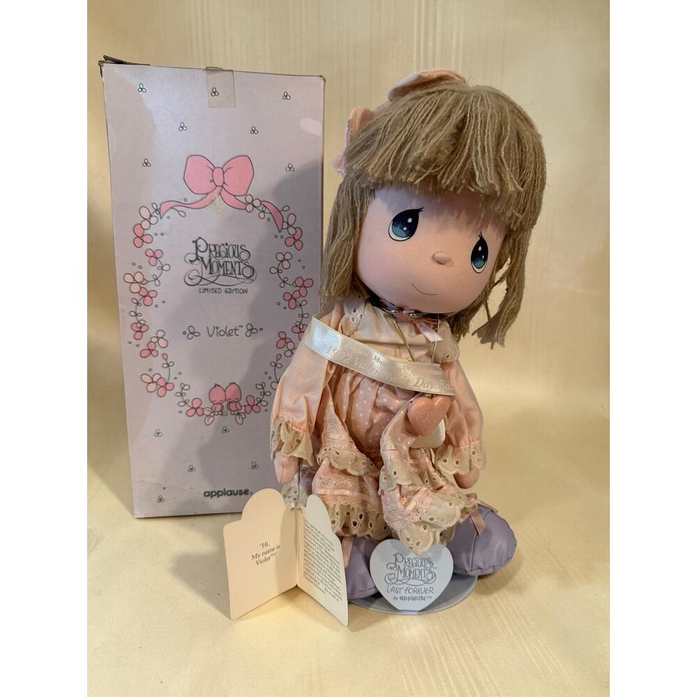 Precious Moments Last Forever Violet Limited Edition Doll, 12 in, Box & Tags